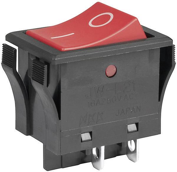 NKK Switches JWL21RA1A Toggle switch JWL21RA1A 250 V AC 16 A 2 x Off/On latch 1 pc(s)