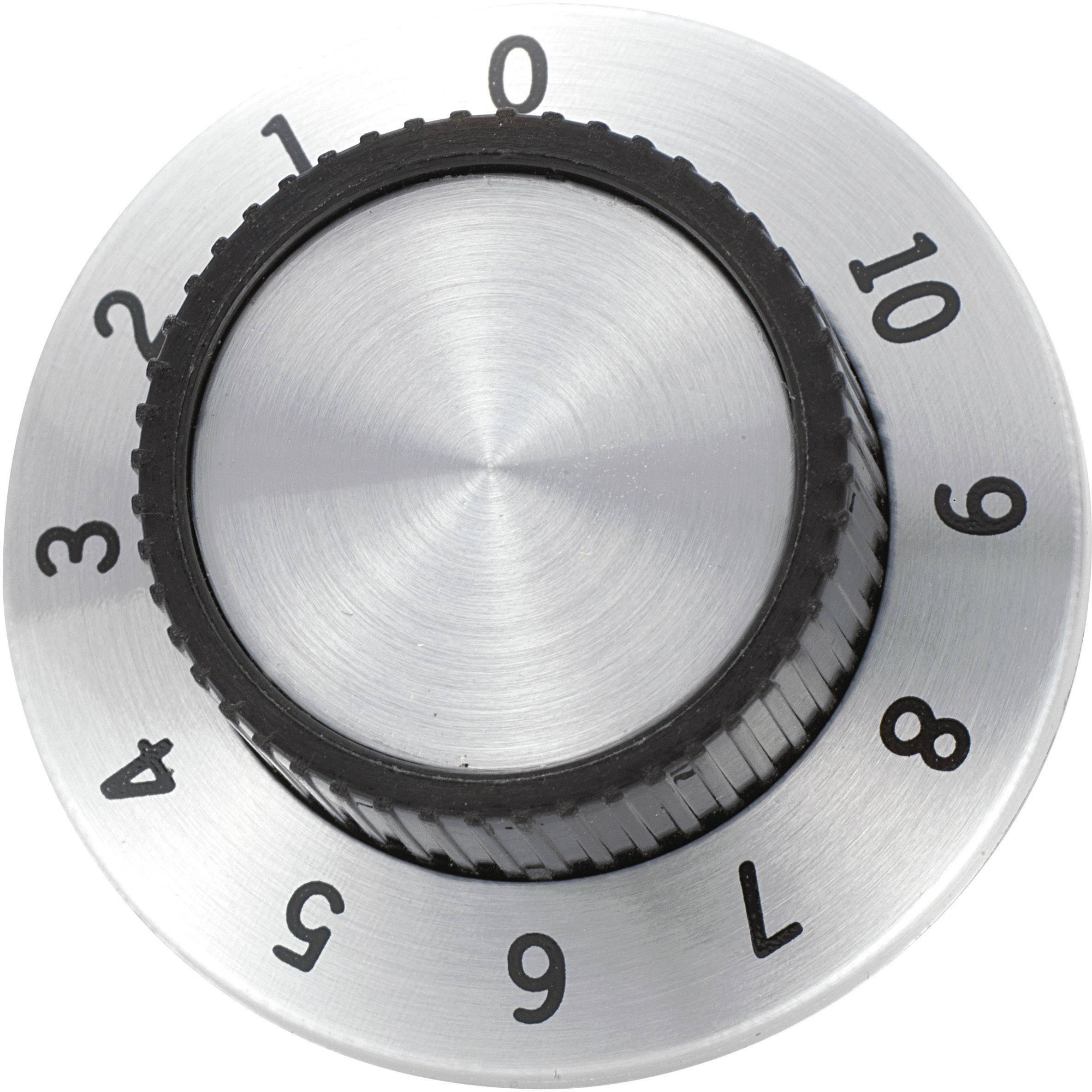 TRU COMPONENTS RN-114A Control knob + graduation Aluminium (Ø x H) 36.8 mm x 14.8 mm 1 pc(s)