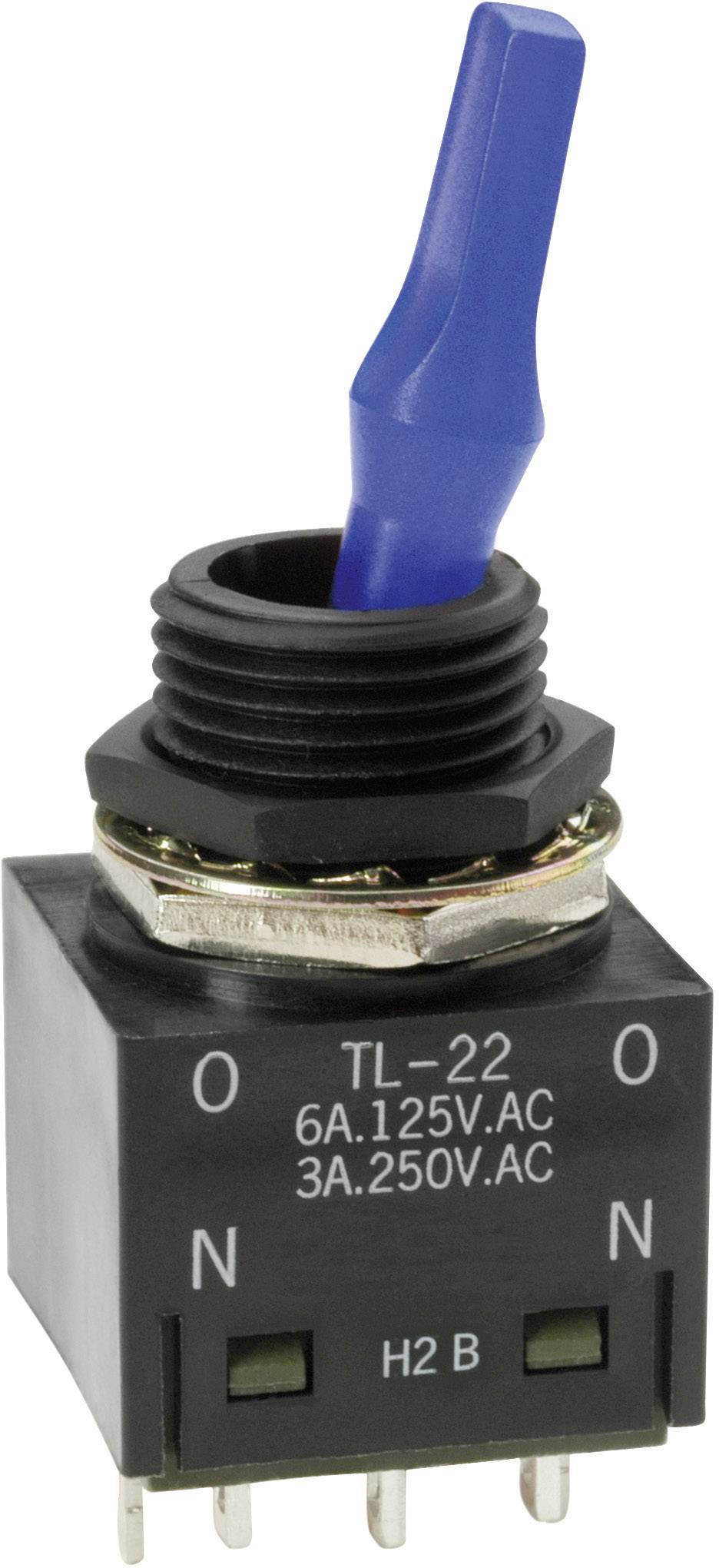 NKK Switches TL22SCAG015C TL22SCAG015C Toggle switch 250 V AC 3 A 2 x On/On latch 1 pc(s)