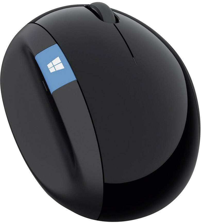 Microsoft Sculpt Ergonomic Mouse Wireless ergonomic mouse Radio Optical Black 4 Buttons 1000 dpi Ergonomic