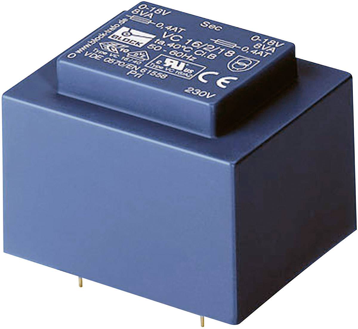 BLOCK VC 10/1/15 PCB mount transformer 1 x 230 V 1 x 15 V AC 10 VA 666 mA