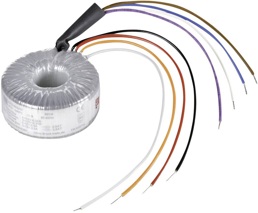 BLOCK RKD 15/2x18 Toroidal core transformer 2 x 115 V 2 x 18 V AC 15 VA 417 mA