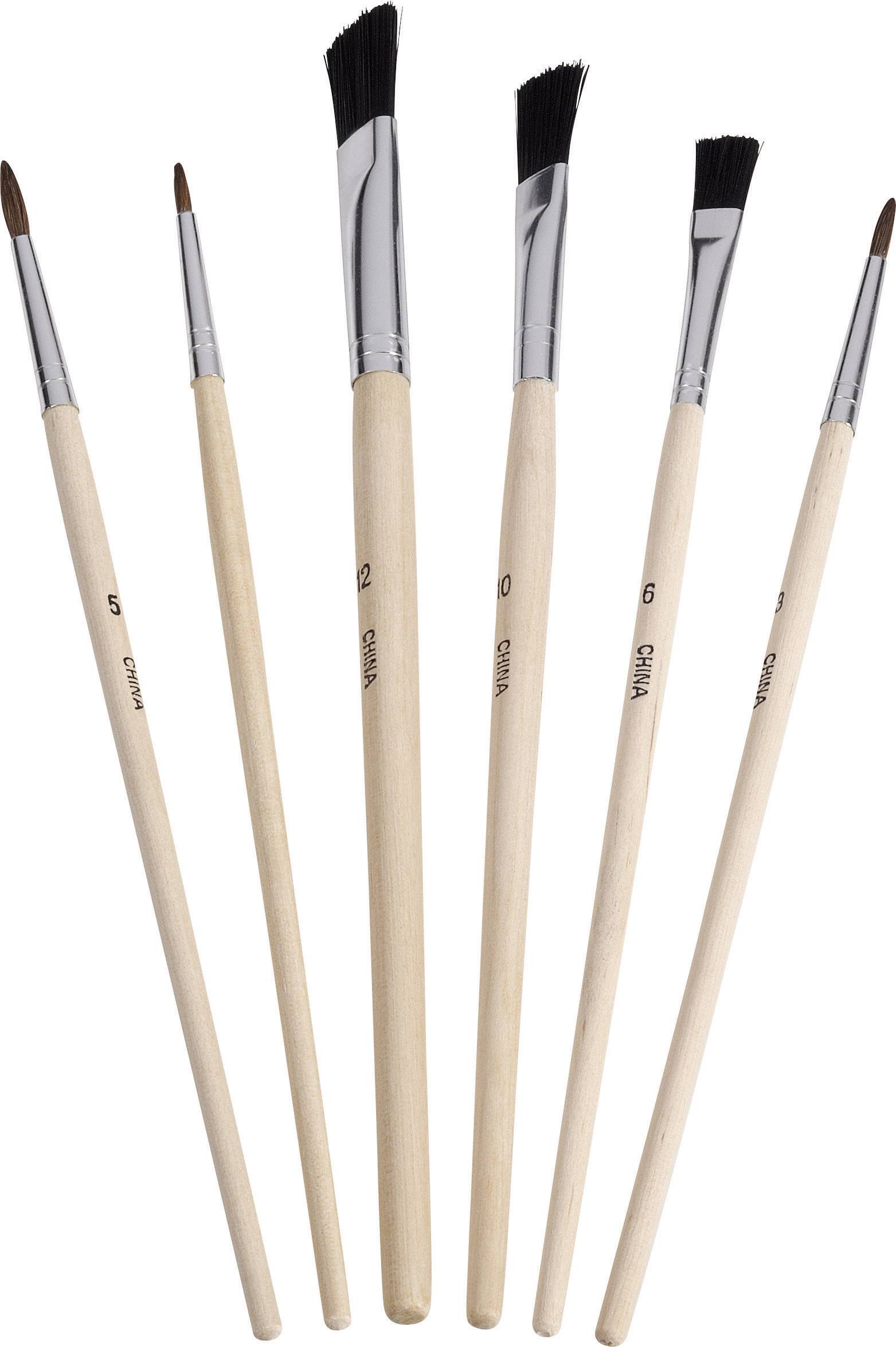 ZAHN Pinsel Model making brush Fine line 6-piece