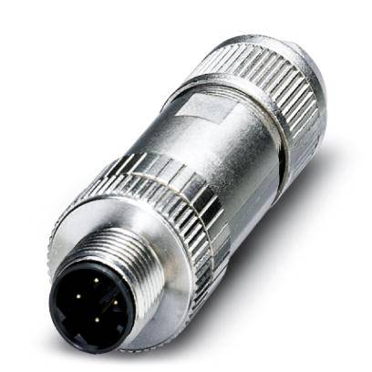 Metal multi-pin connectors, cylindrical in shape, silver in colour, suitable for industrial applications.