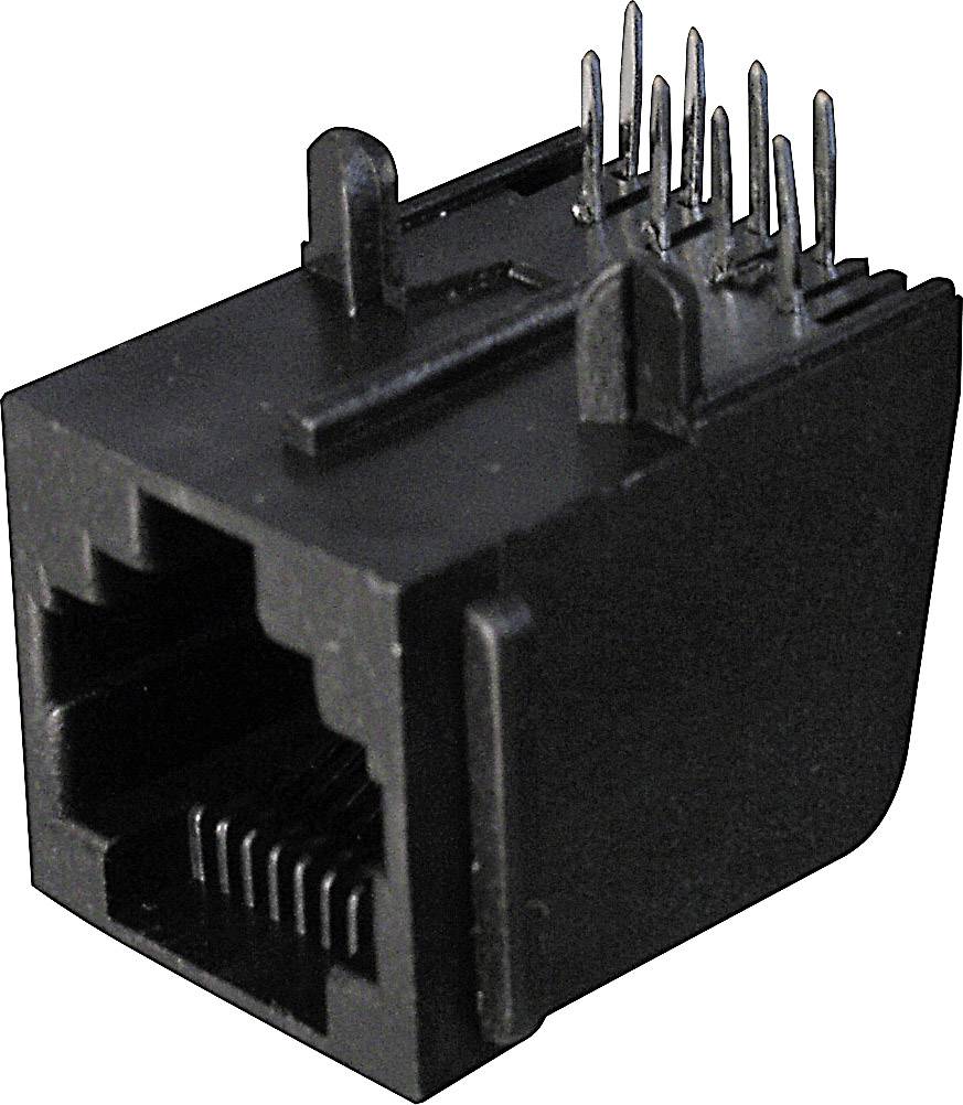 ASSMANN WSW A-20041 A-20041 Modular Jack 6 RJ12 Socket, horizontal mount Black