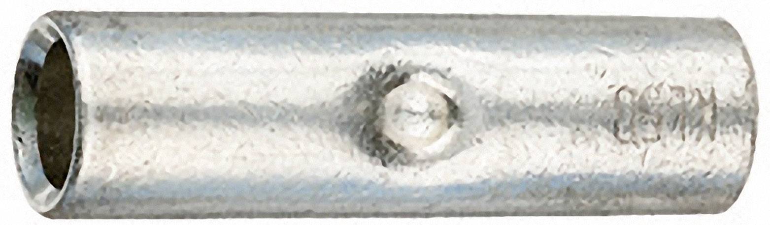 Metal pipe connection sleeves with a smooth surface and easily identifiable weld seam in the centre.