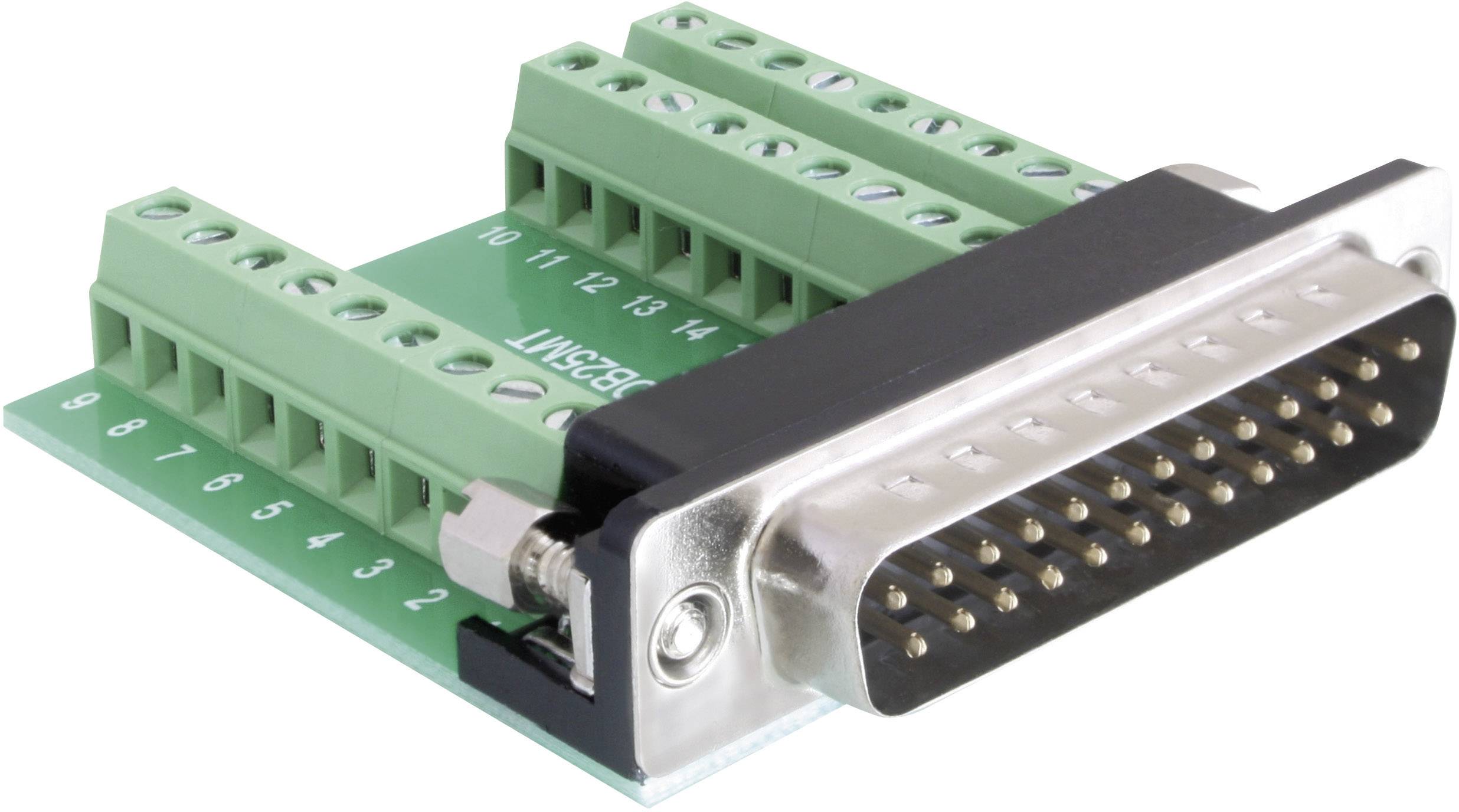 Delock 65318 D-SUB pin strip 180 ° Number of pins: 25, 27 1 pc(s)