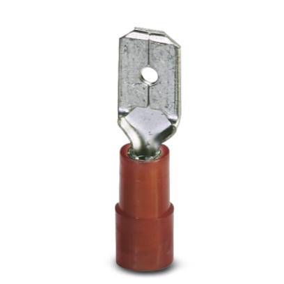 Phoenix Contact 3240058 Blade terminal Connector width: 6.3 mm Connector thickness: 0.8 mm 180 ° Partially insulated Red 100 pc(s)