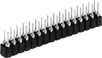 W & P Products SIL socket (precision) No. of rows: 2 Pins per row: 2 257-004-2-50-00-6