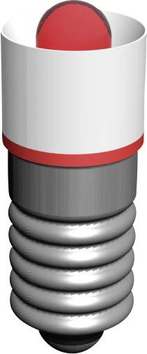 Dental implant with a silver spiral structure and a rounded red tip, shown in cross-section to demonstrate dental precision.