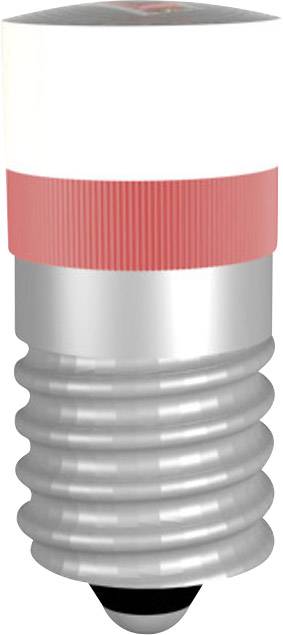 A modular LED signal light with red and white illumination segments, suitable for safety and warning purposes.