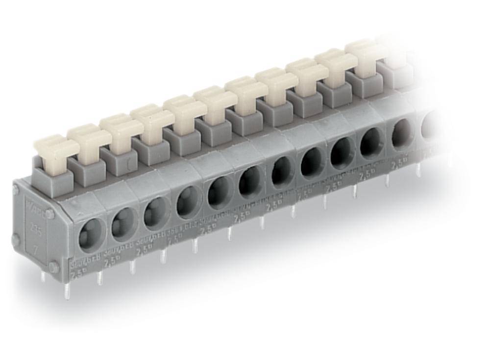 WAGO 235-402/331-000 Spring-loaded terminal 0.75 mm² Number of pins (num) 2 Grey 420 pc(s)