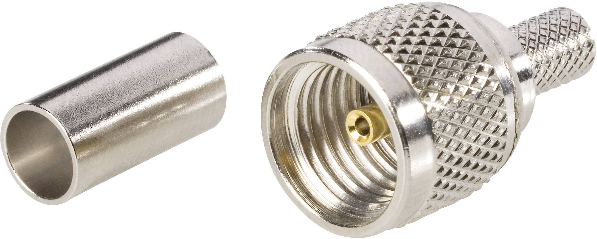 BKL Electronic 0407000/D 0407000/D Mini-UHF connector Plug, straight 50 Ω