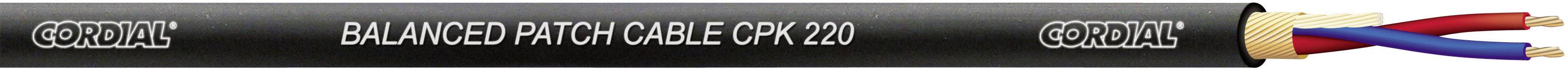 Cordial CPK 220 Microphone cable 2 x 0.2 mm² Black Sold per metre
