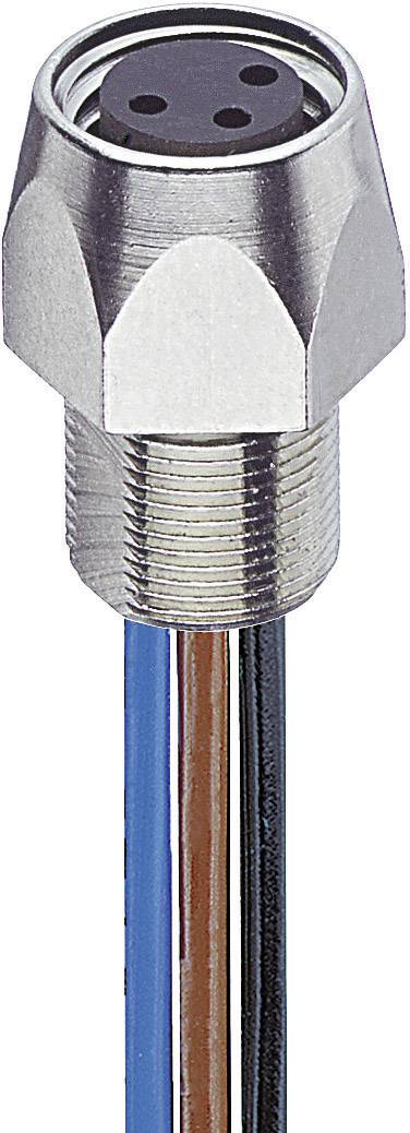 Lumberg Automation 11291-1 RKMF 3/0,5 M Panel Coupler M8, Front Mounting Silver