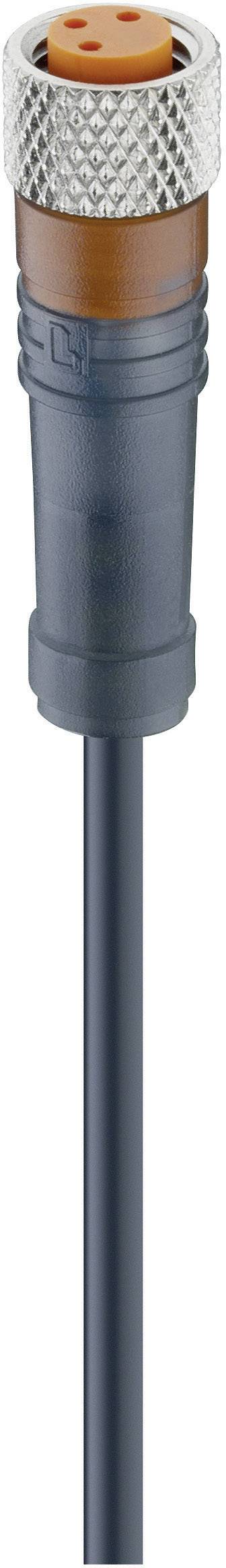 Lumberg Automation 12955-1 RKMV 3-224/5 M Actuator-Sensor Connection Line, M8 Socket, Straight Black