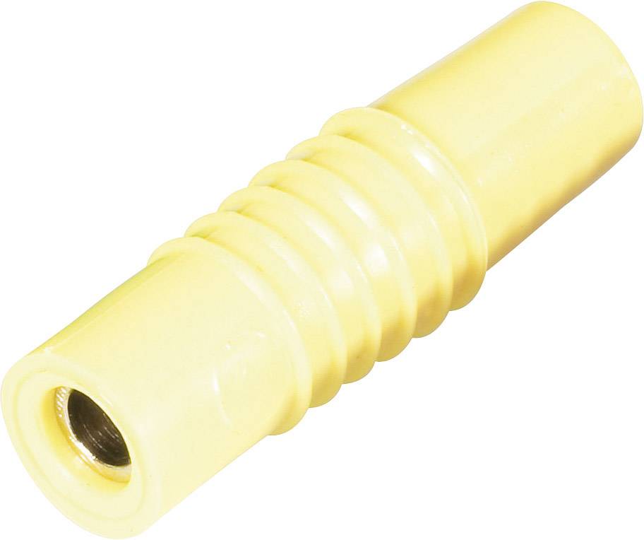 Schnepp KP 4000 S Jack socket Plug, straight Pin diameter: 4 mm Yellow