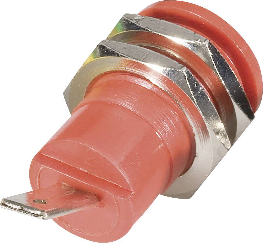 Schnepp BU 4600 rt Safety jack socket Socket, vertical vertical Pin diameter: 4 mm Red