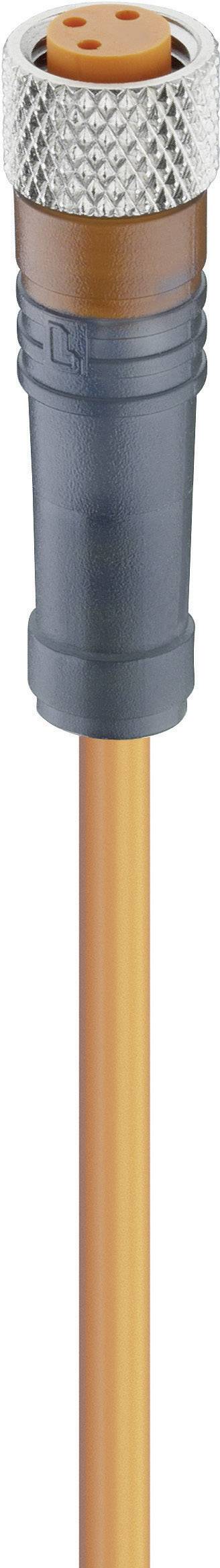 Lumberg Automation 11295-1 RKMV 3-06/5 M Actuator-Sensor Connection Line, M8 Socket, Straight Orange