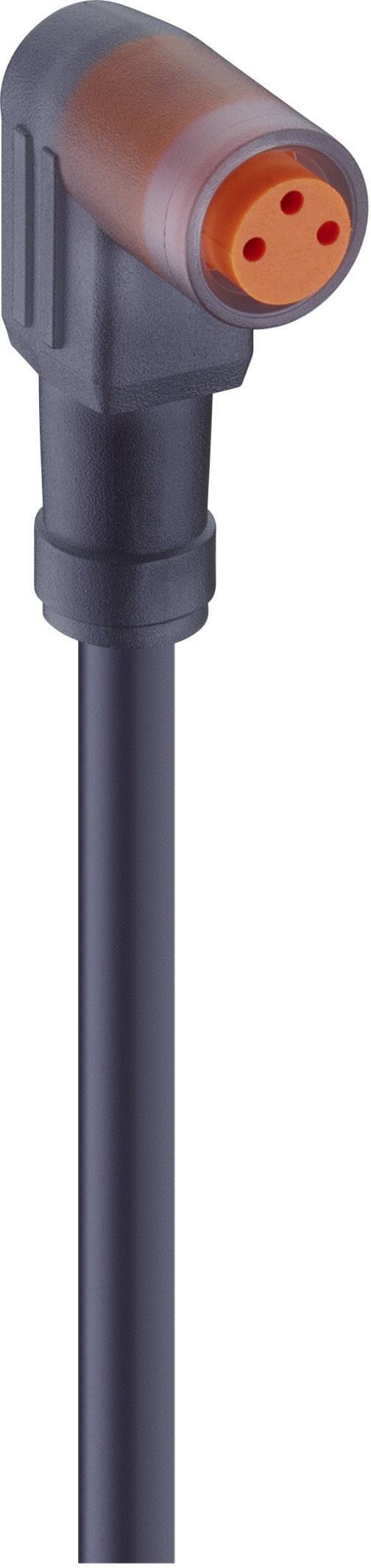 Lumberg Automation 11306-1 RKMW 3-06/2 M Actuator-Sensor Connection Line, M8 Connector, Straight Orange