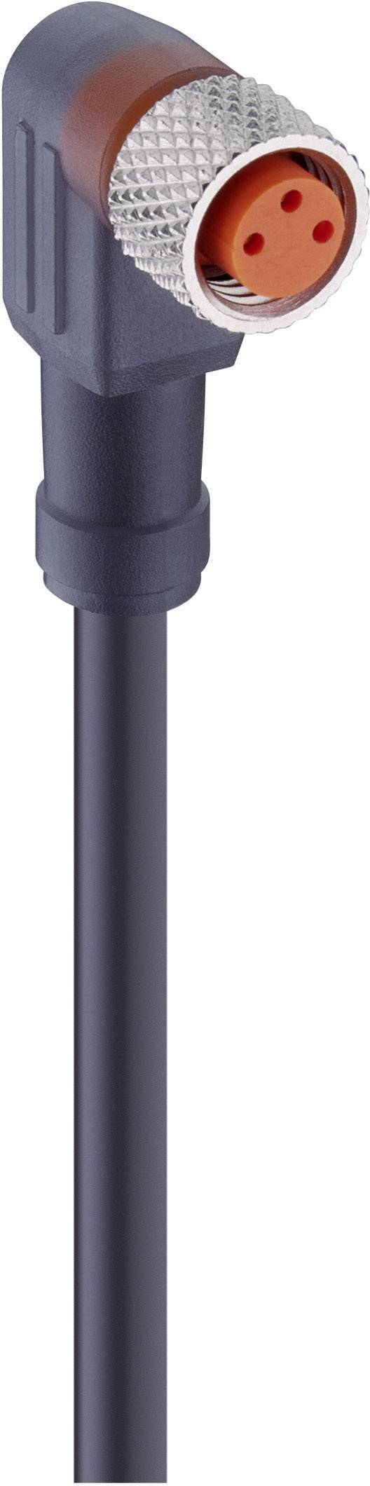 Lumberg Automation 27642-1 RKMWV 4-225/5 M Actuator-Sensor Connection Line, M8 Connector, Straight Black