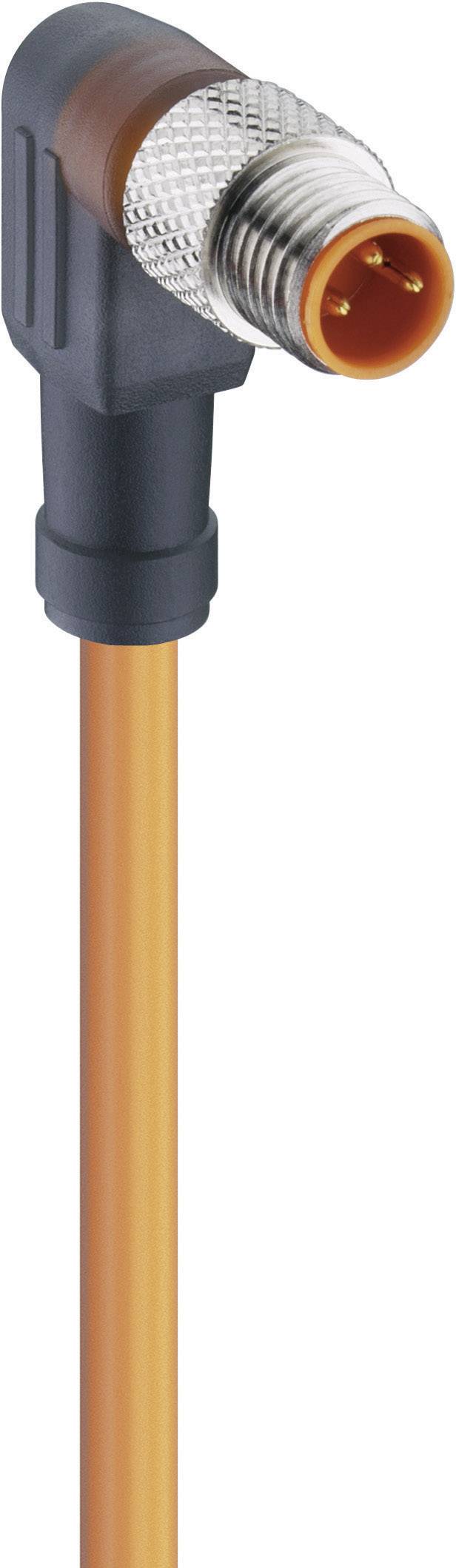 Lumberg Automation 11331-1 RKMWV 4-07/5 M Actuator-Sensor Connection Line, M8 Connector, Straight Orange
