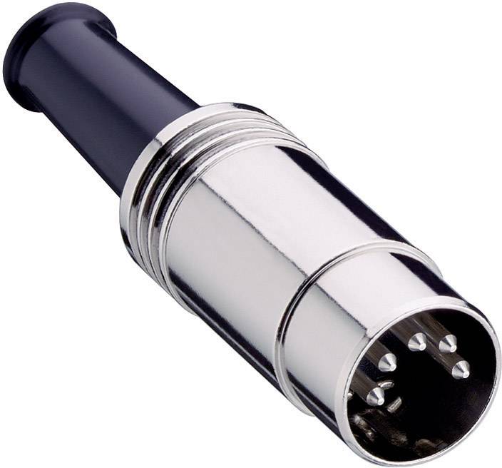 Lumberg 0131 04 DIN connector Plug, straight Number of pins: 4 Silver 1 pc(s)