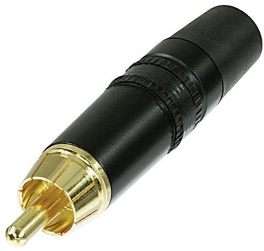 Rean AV NYS373-0 RCA connector Plug, straight Number of pins: 2 Black