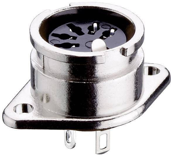 Lumberg 71207060 DIN connector Sleeve socket, straight pins Number of pins: 6 Silver