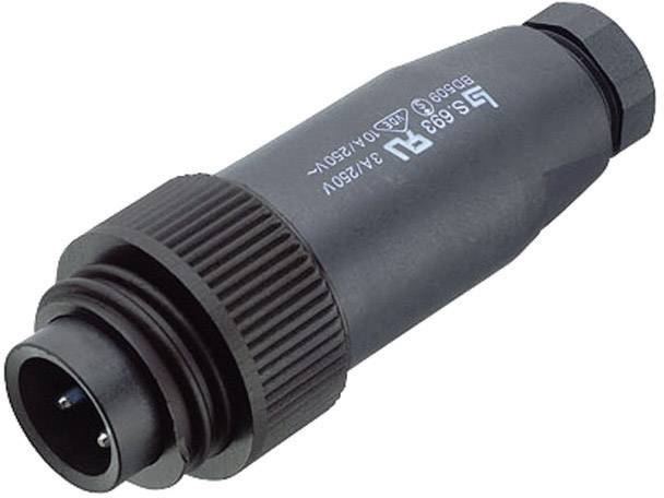 binder 99-4217-00-07-20 Bullet connector Plug, straight Total number of pins: 6 + PE Series (round connectors): 693 1 pc(s)