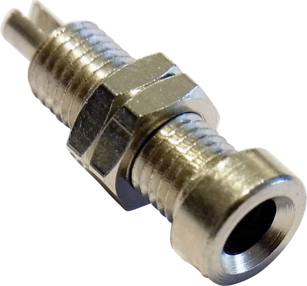 Schnepp BU 4000 Jack socket Socket, vertical vertical Pin diameter: 4 mm Silver