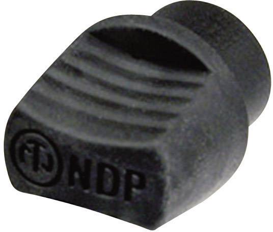 A black rubber grip with vertical ridges and the inscription 'NDP'.