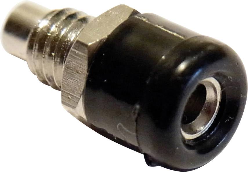 Schnepp Mini jack socket Socket, vertical vertical Pin diameter: 2.6 mm Black
