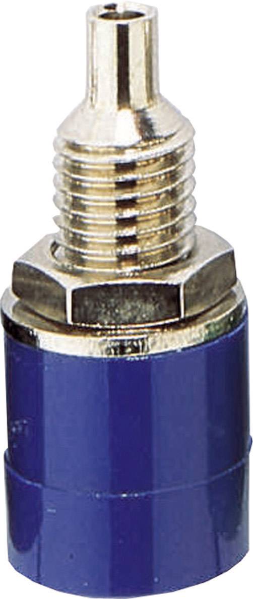 BKL Electronic 072310 Jack socket Socket, vertical vertical Pin diameter: 4 mm Blue