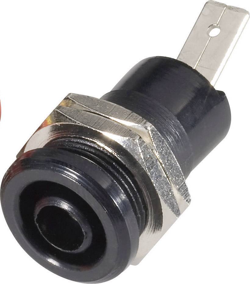 Schnepp BU 4600 sw Safety jack socket Socket, vertical vertical Pin diameter: 4 mm Black