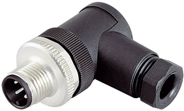 binder 99-0429-24-04 Series 713, M12 Sensor / Actuator Connector, Screw Cap, Angled