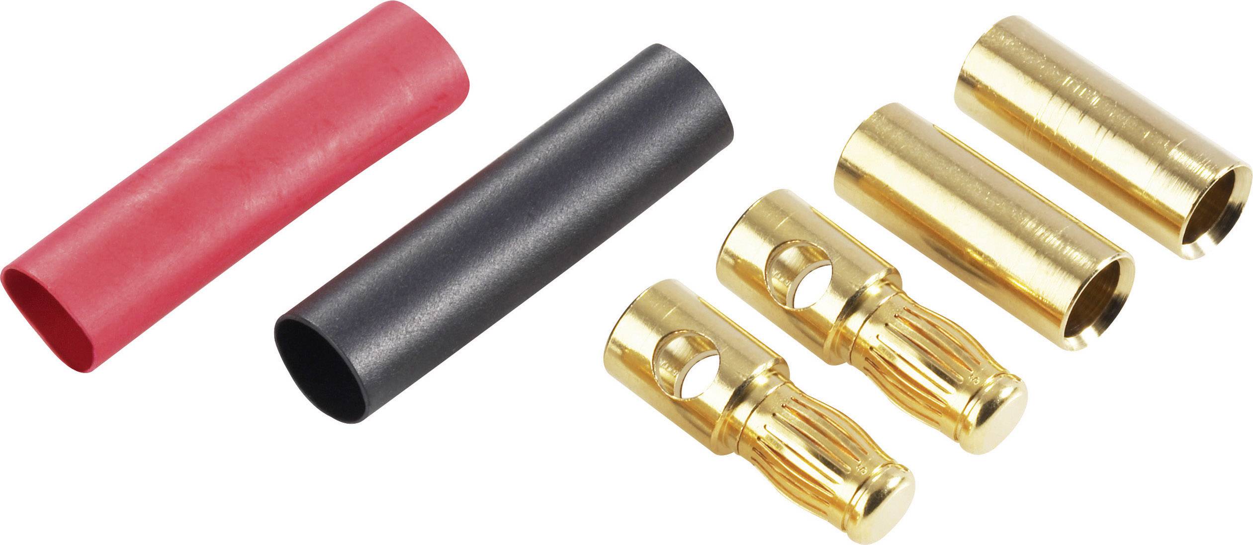 Schnepp DS 5,3 Banana plug Plug, straight, Socket, straight Pin diameter: 5.3 mm Red, Black 1 pc(s)