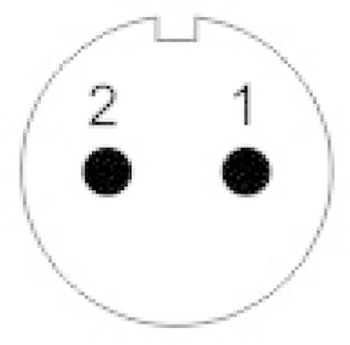 Weipu SP1310 / P 2 I Bullet connector Plug, straight Total number of pins: 2 Series (round connectors): SP13