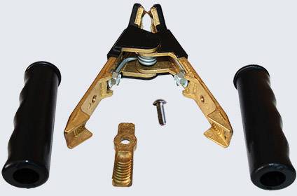 SET® 2105800 WZ11 1000 A Angled Charging Clips Screw connection for cable lugs via M6 eyelet or multiple cable up to 50 mm² using