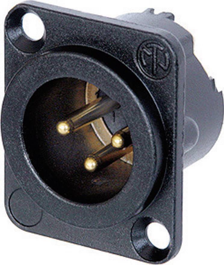 Neutrik NC3MD-LX-B XLR connector Sleeve plug, straight pins Number of pins: 3 Black 1 pc(s)