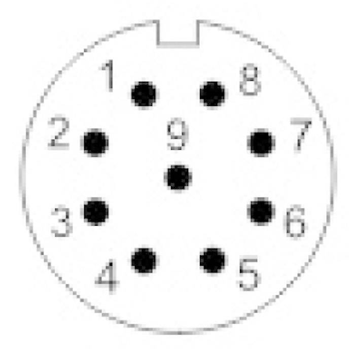 Weipu SP1310 / P 9 II Bullet connector Plug, straight Total number of pins: 9 Series (round connectors): SP13