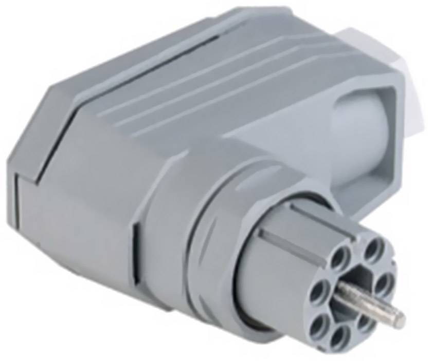 Hirschmann 932 632-106-1 Mains connector N Socket, right angle Total number of pins: 11 + PE 5 A Grey 1 pc(s)
