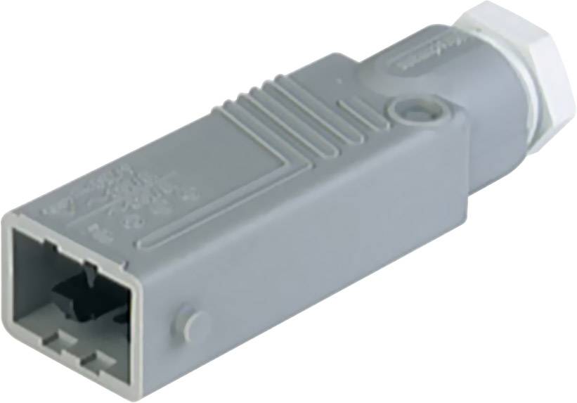 Hirschmann 931 692-106-1 Mains connector STAS Plug, straight Total number of pins: 5 + PE 6 A Grey 1 pc(s)