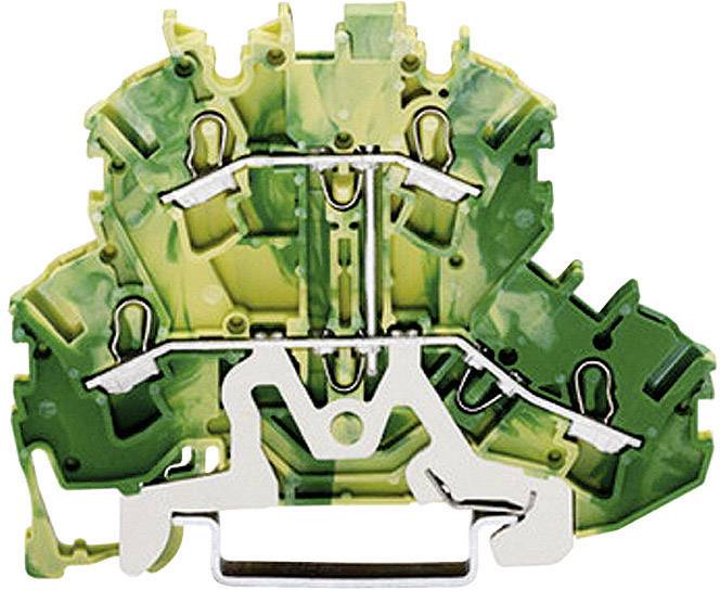 WAGO 2002-2207 Dual port PG terminal 5.20 mm Pull spring Configuration: Terre Green, Yellow
