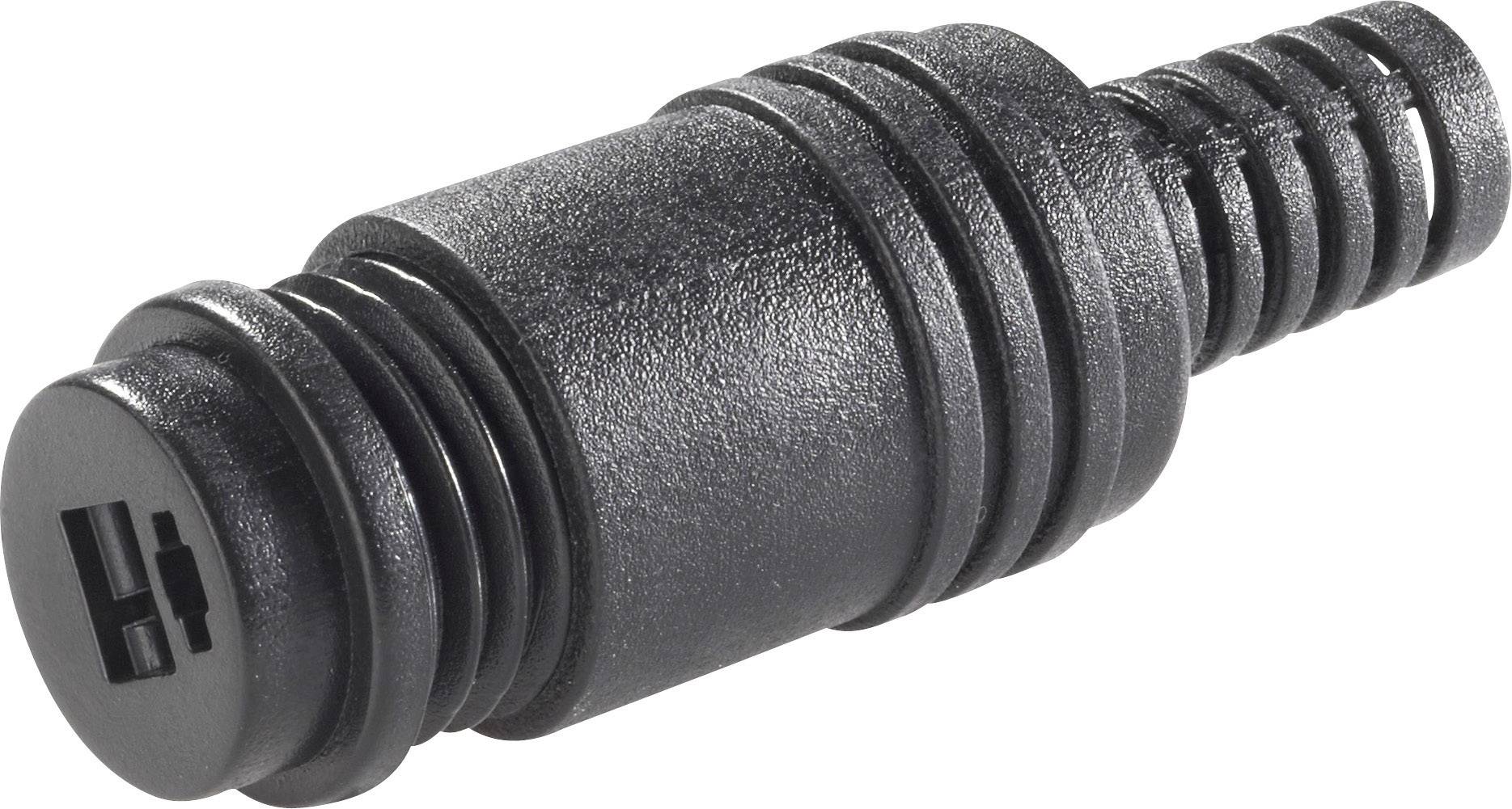 BKL Electronic 0205004/K Audio jack Socket, straight Number of pins: 2 Black