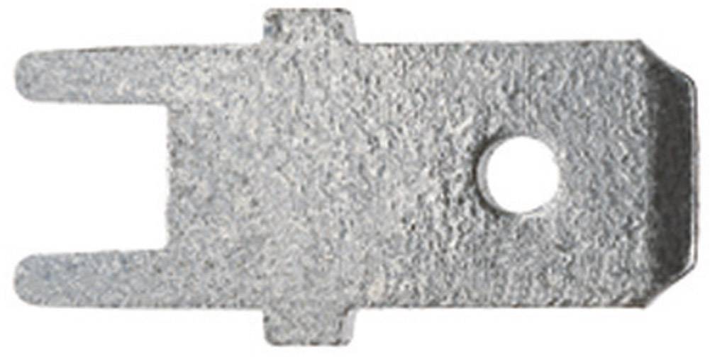 Klauke 2030 Blade connector PCB-SMD Connector width: 6.3 mm Connector thickness: 0.8 mm 180 ° Not insulated Metal