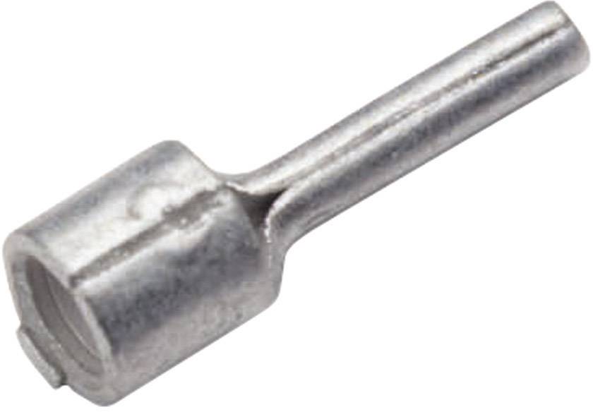 Metallic, cylindrical plug with a bare surface, suitable for electrical connections.