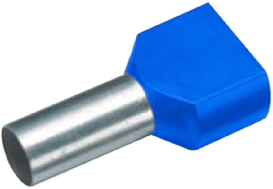 Blue hexagonal plastic head with a cylindrical metal shaft, possibly a handle or tool component.