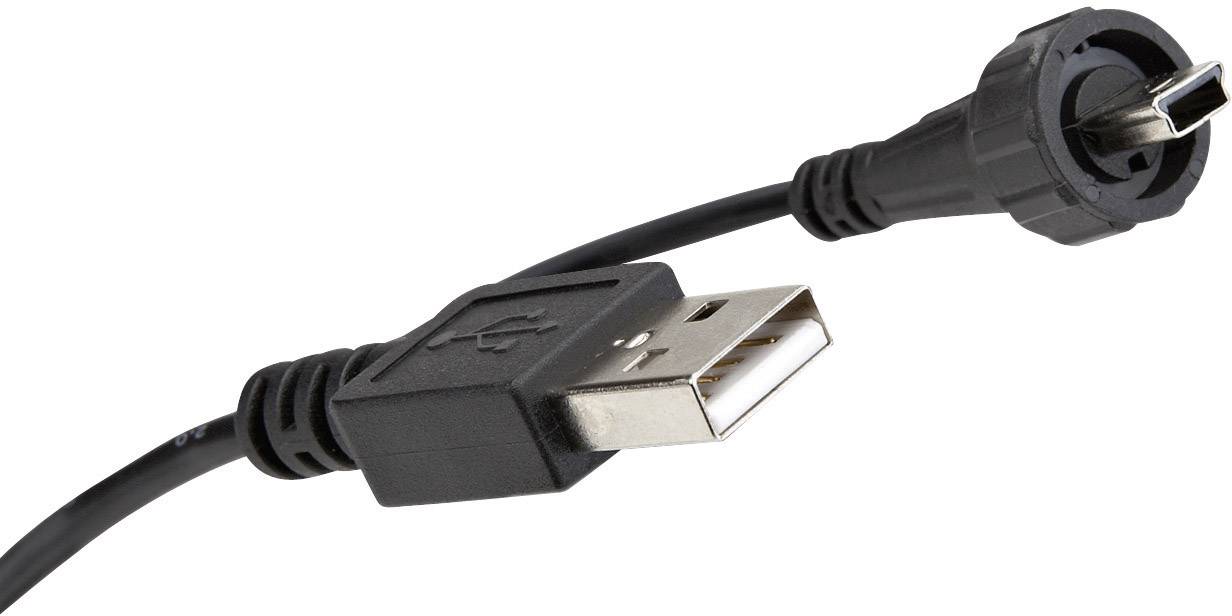 Conec 17-250031 Plug, straight Mini USB 2.0 patch cable