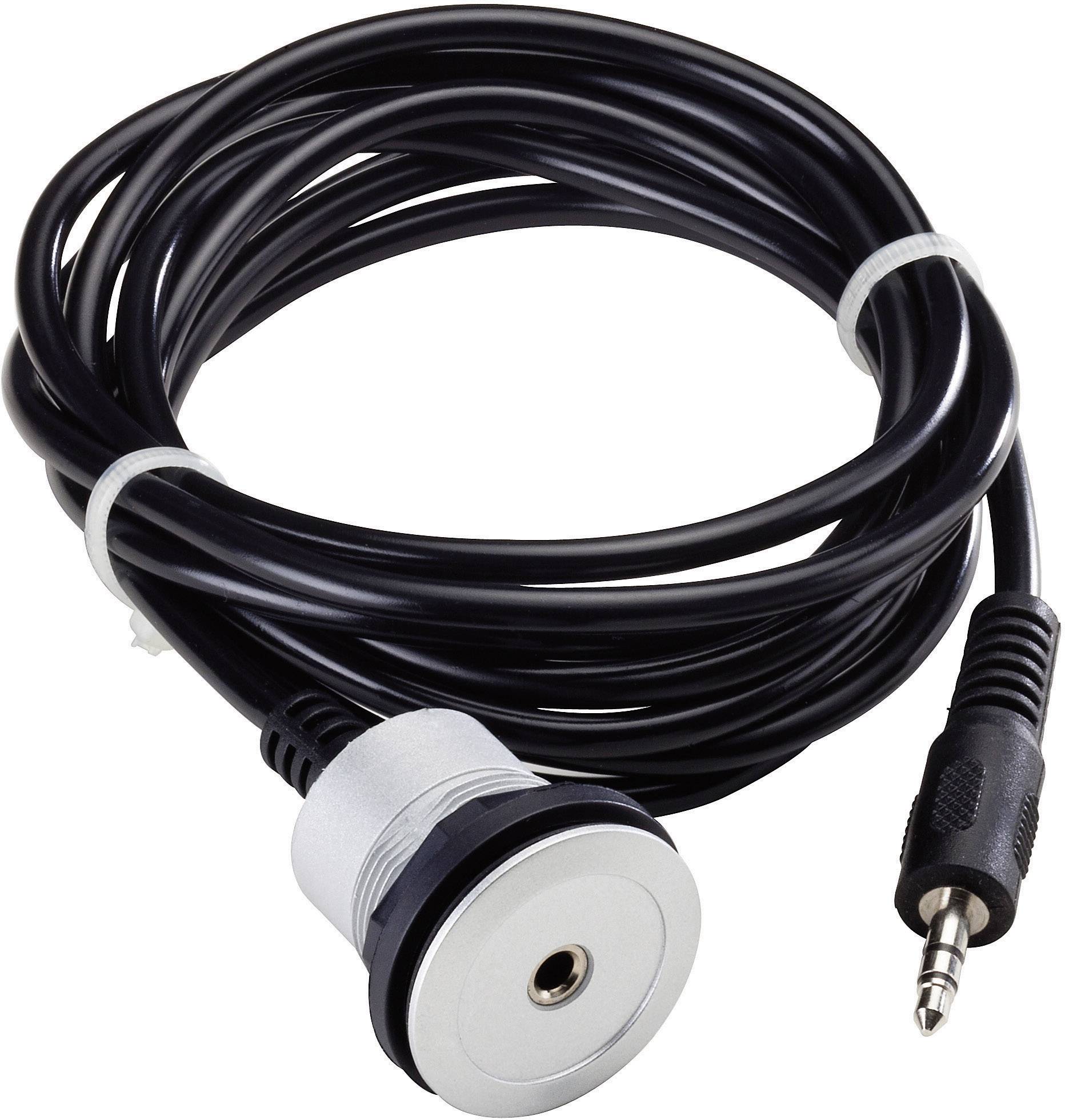 Schlegel RRJ_KL3.5 Jack Audio/phono Cable [1x Jack plug 3.5 mm - 1x Jack socket 3.5 mm] 2.00 m Black